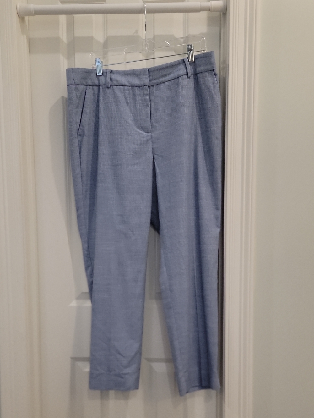 Talbots Light Blue Straight-Leg Dress Pants
